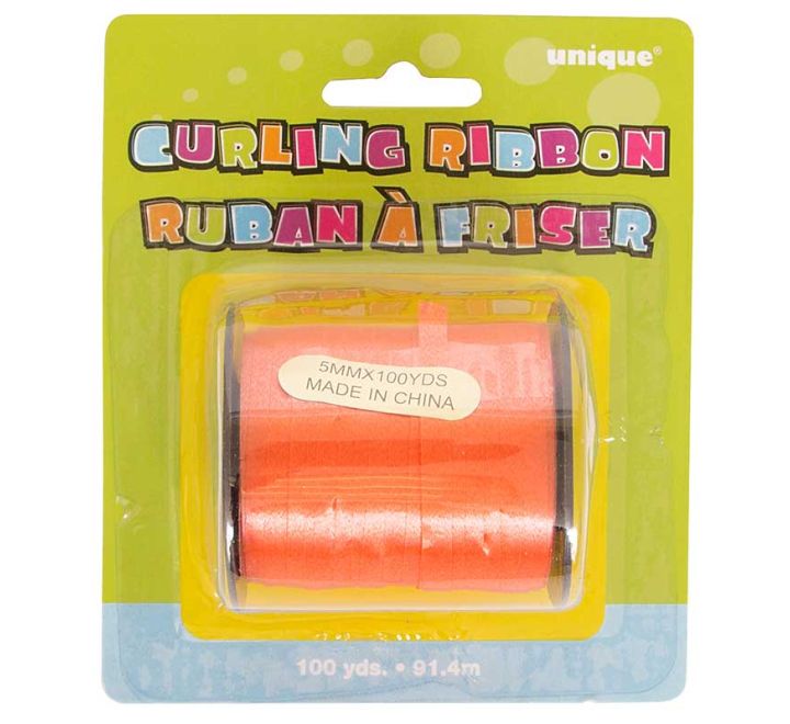 Orange Curling Ribbon 100Yds