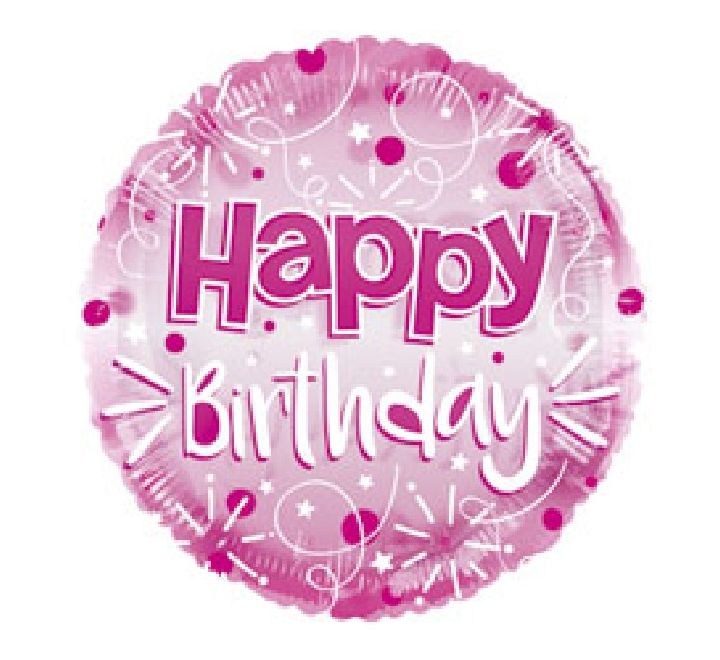 Happy Birthday Clearview Foil Balloon