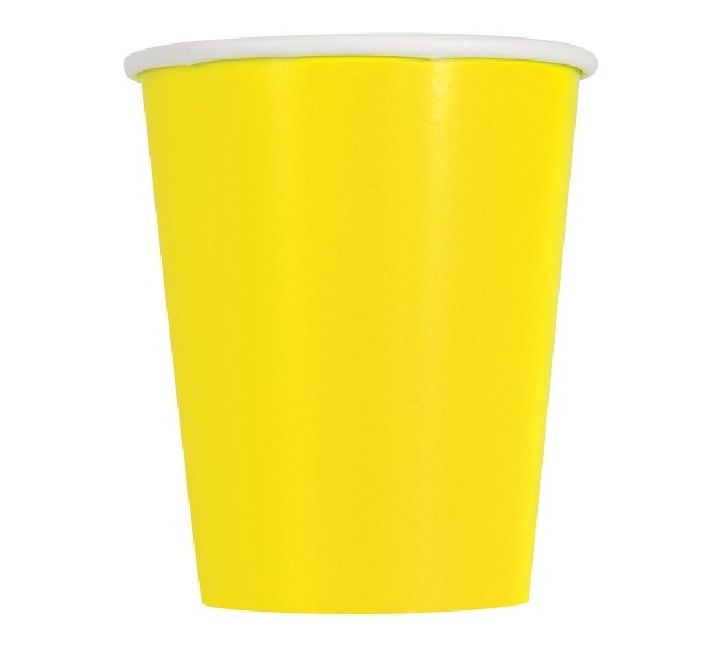 Yellow Cups Disposible