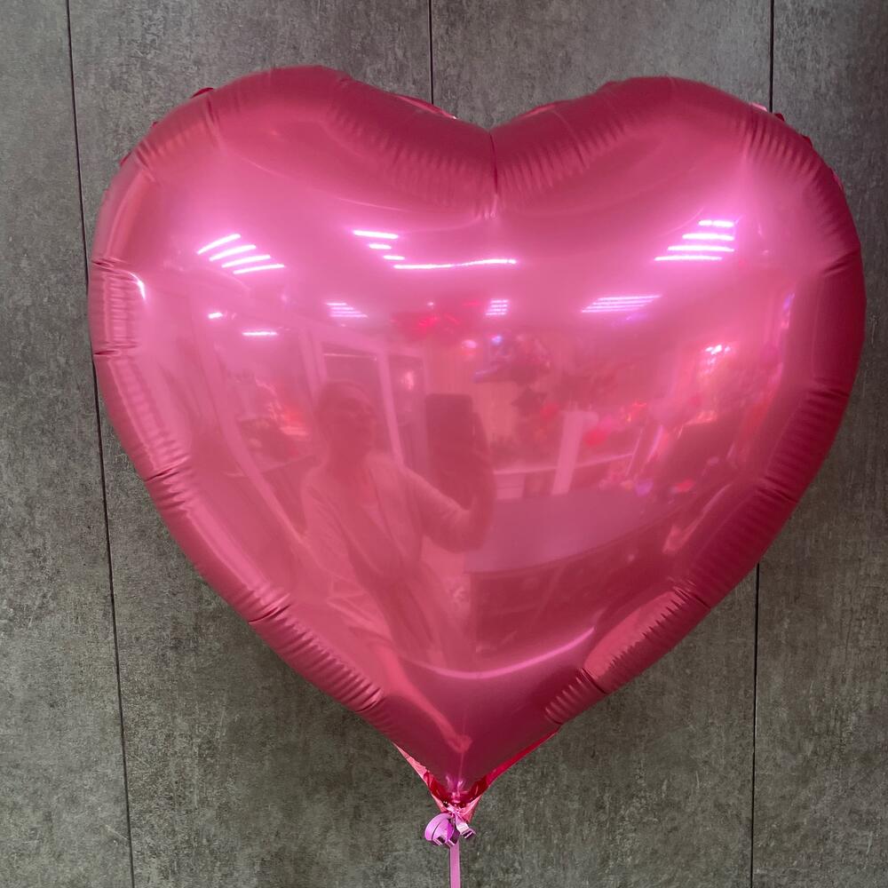 Large Pink Foil Heart Balloon