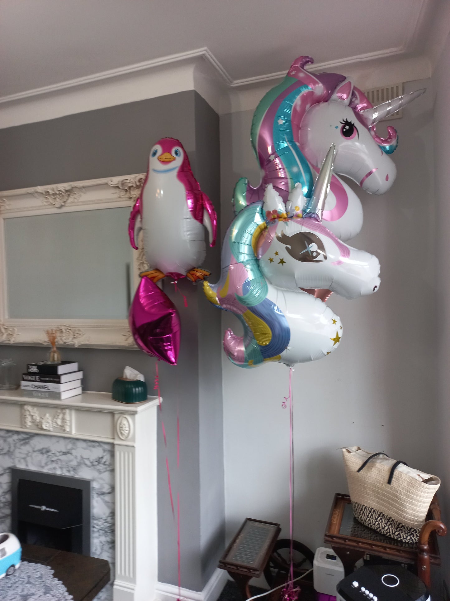 Unicorn & Panguin Shaped Foil Balloon