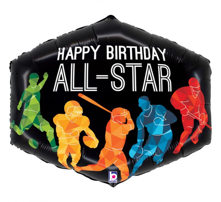 All Sports Birthday Foil Balloon