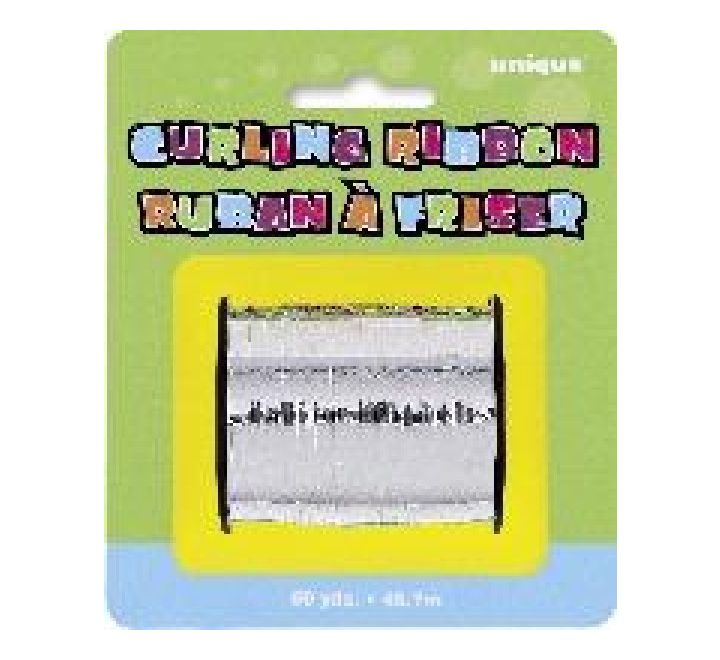 Silver Curling Ribbon 50Yds