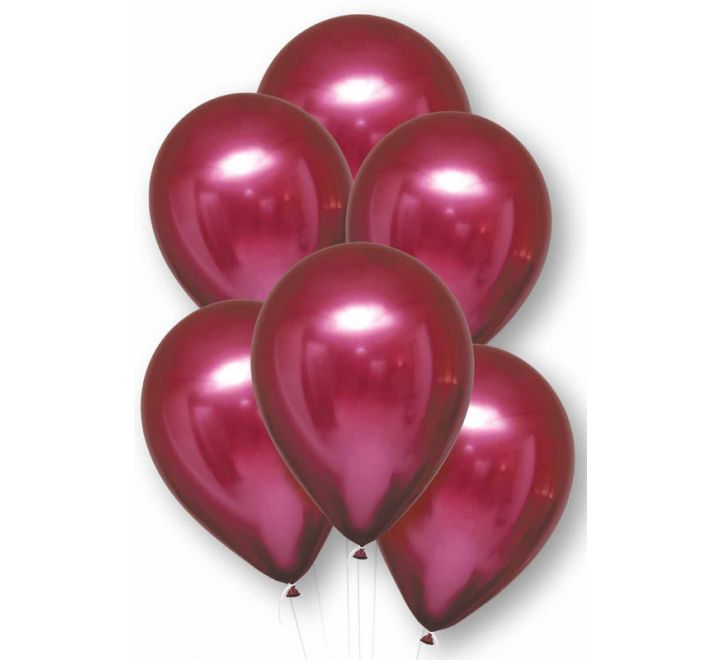 Chrome Pomegranite 11" Latex Balloons (6PCS) without Helium