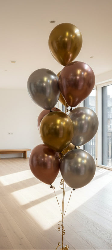 Chrome Latex Balloons Bouquet