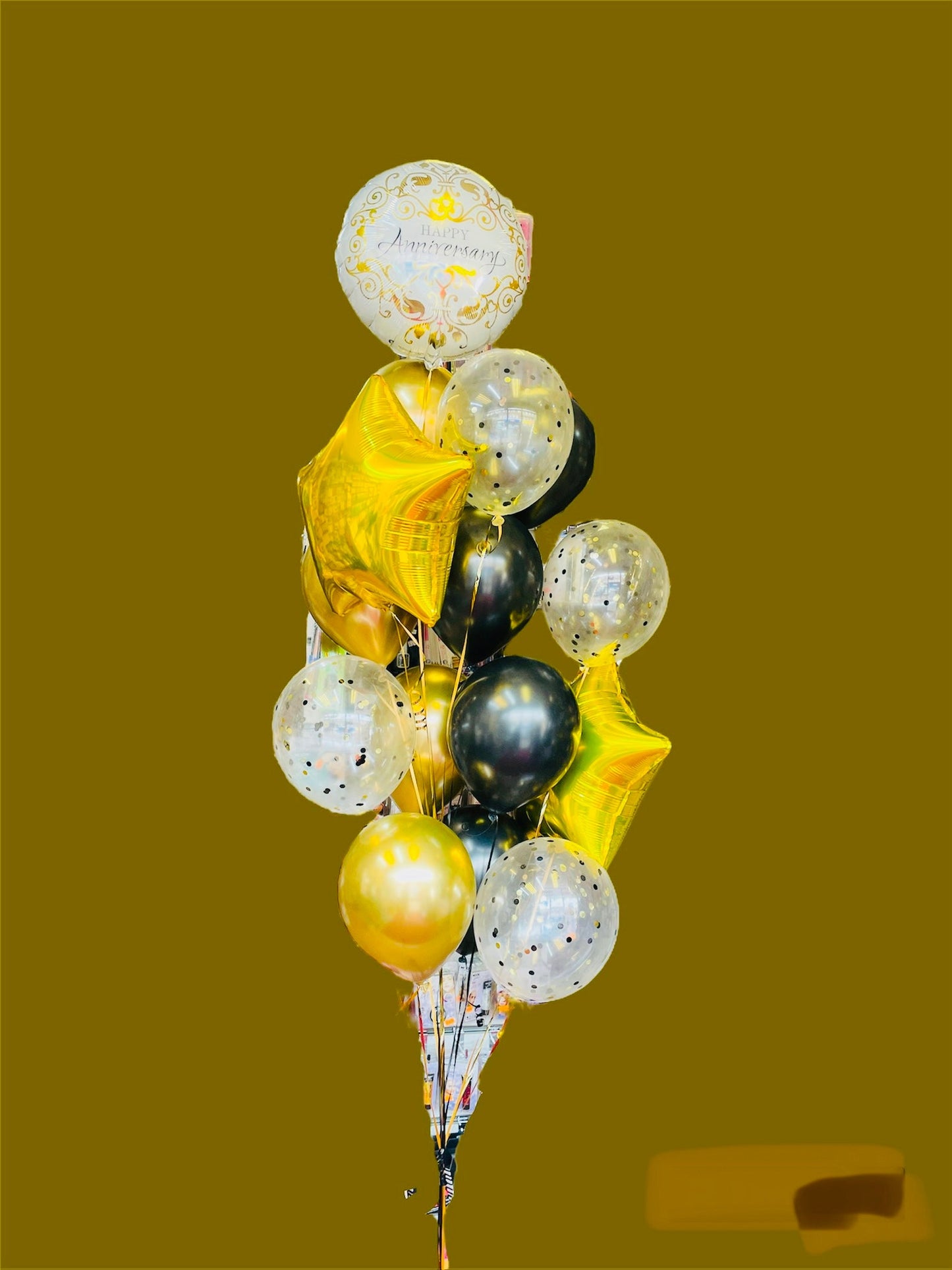 Minifoil Shaped with Metallic Latex Confetti Balloons