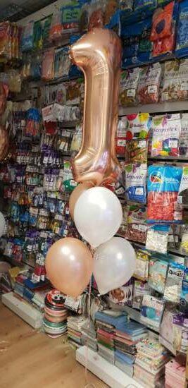 Helium Number & Latex Balloons