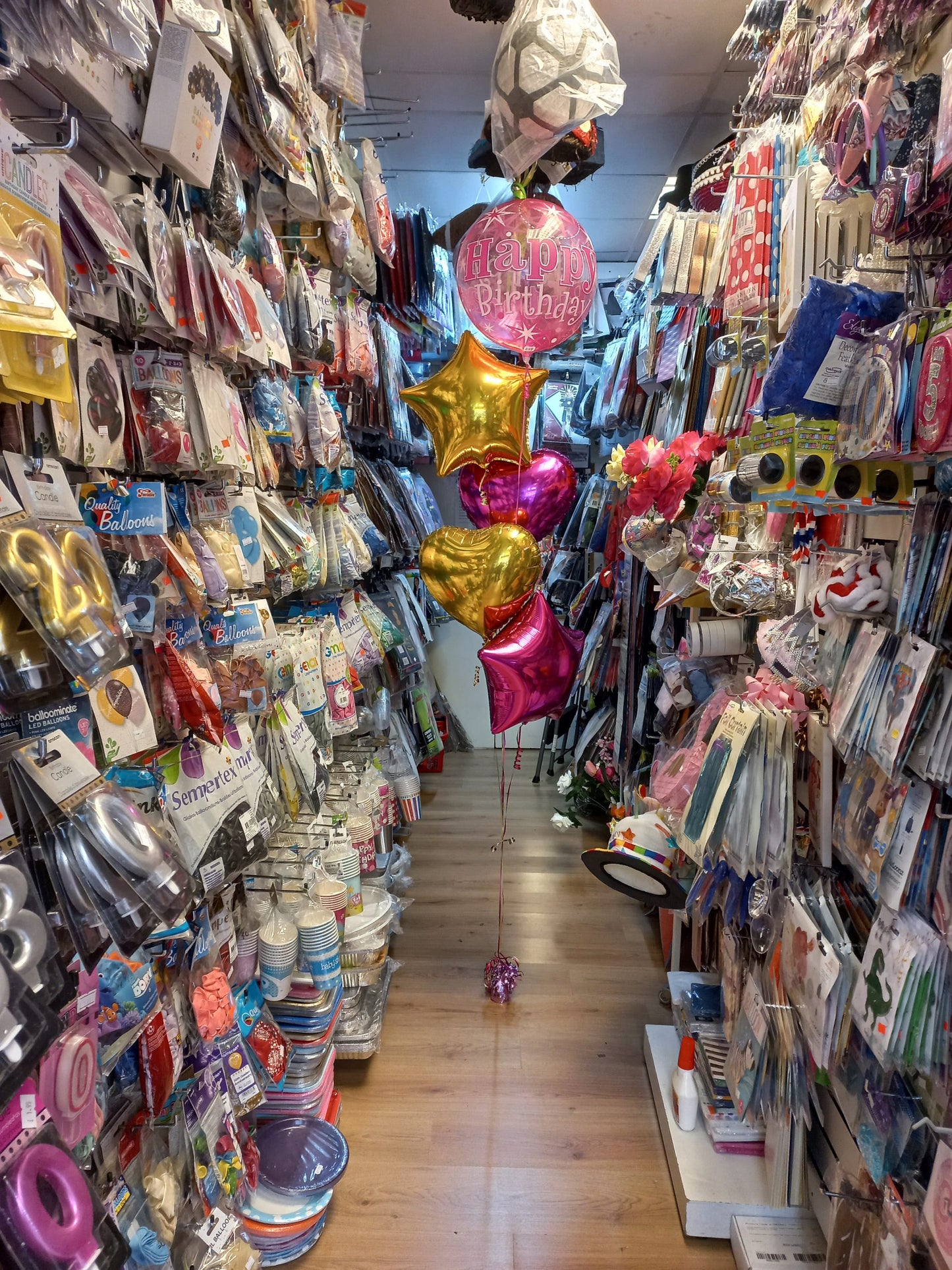 Happy Birthday with foil Star and Heart
