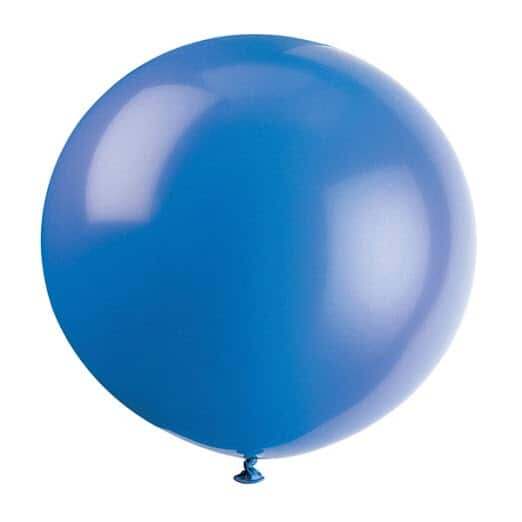 24 Inch Latex Helium Balloon Blue
