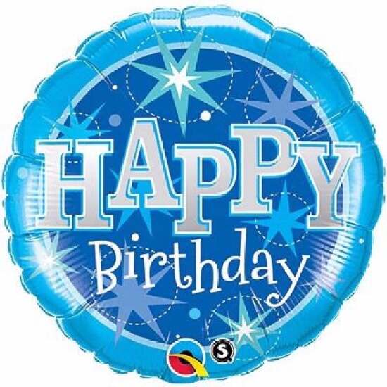 Blue Sparkle 36" Foil Balloon