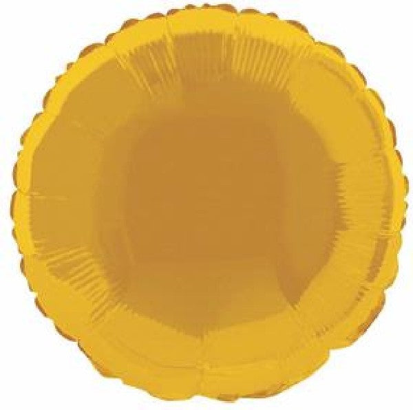 Gold Round Foil Helium Balloon