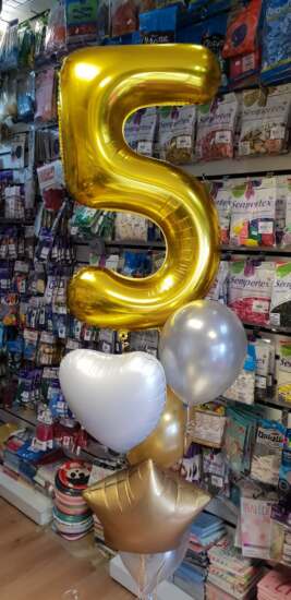 Number and Shape Foil and Latex