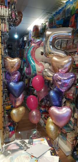Unicorn, Bubble, Heart and Number