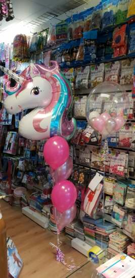 Unicorn, Bubble, Heart and Number