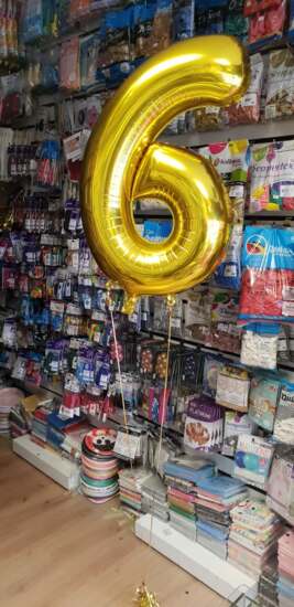 Gold Foil Helium Number with Weight