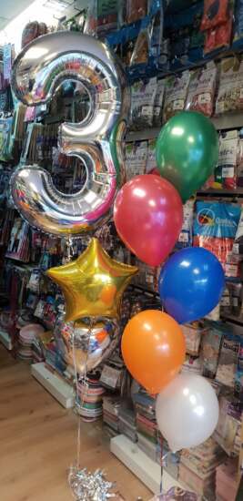 Foil Number, Shape and Latex Bouquet