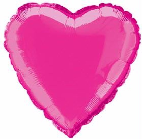Pink Heart Foil Helium Balloon