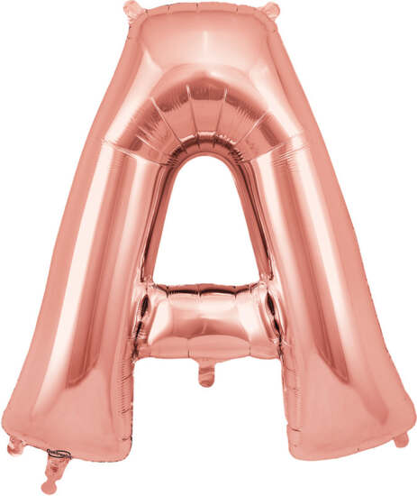 Rose Gold Letters Helium Foil Balloon Rose Gold A