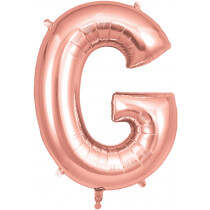 Rose Gold Letters Helium Foil Balloon Rose Gold G