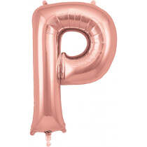 Rose Gold Letters Helium Foil Balloon Rose Gold P