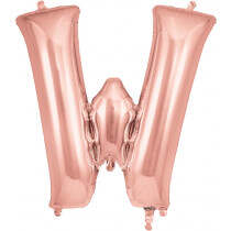 Rose Gold Letters Helium Foil Balloon Rose Gold W