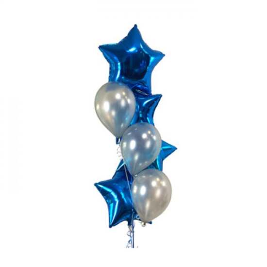Star & Latex Foil Balloons Bouquet
