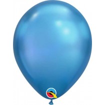 Chrome Blue Latex Balloon