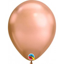 Chrome Rose Gold Latex Balloon