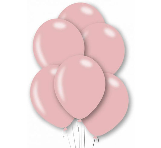 Metallic Rose Gold 11" Latex Balloons (10 PCS) without Helium