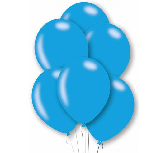 Metallic Blue 11" Latex Balloons (10 PCS) without Helium