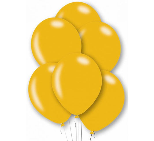 Metallic Gold 11" Latex Balloons (10 PCS) without Helium