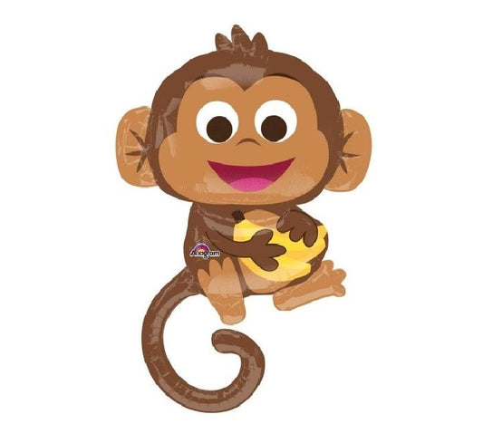 Happy Monkey Super Shape Foil Balloon