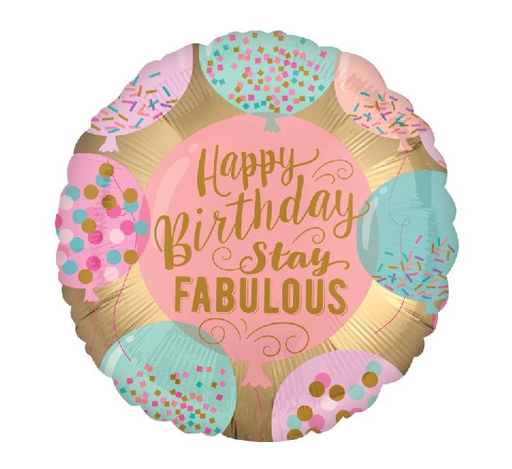 Stay Fabulous Birthday Foil Balloon