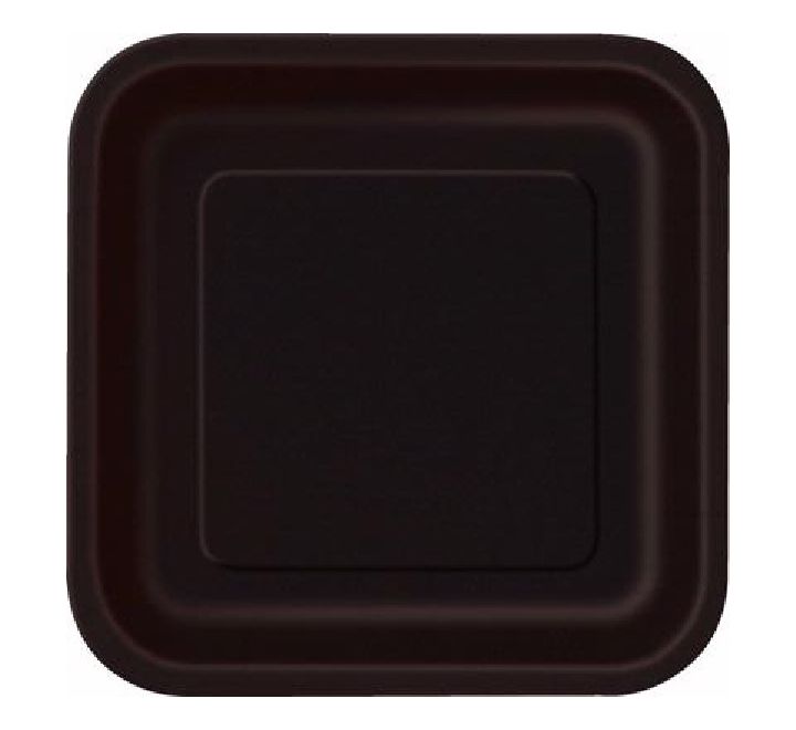 Black Square Plates Disposible (9 inch)