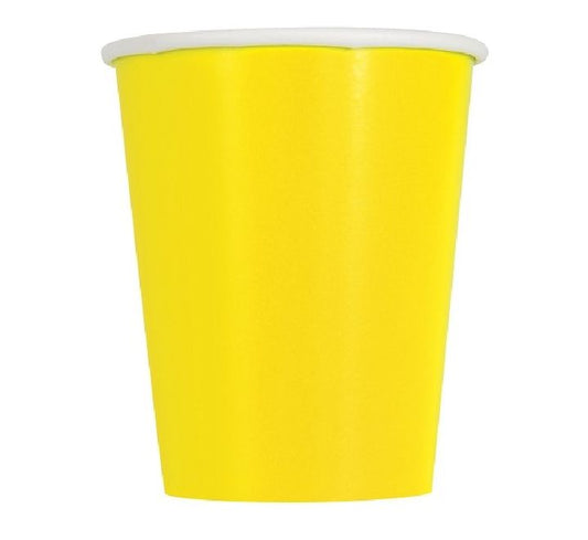 Yellow Cups Disposible