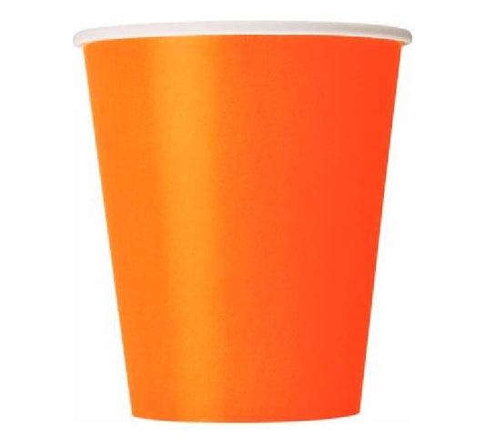 Orange Cups Disposible