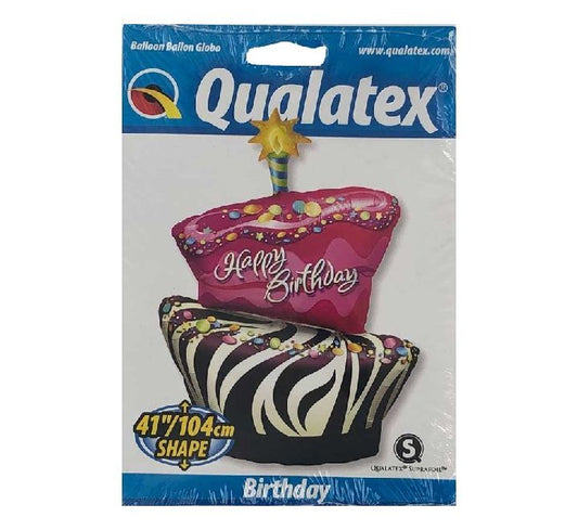 Funky Zebra Super Shape Foil Balloon