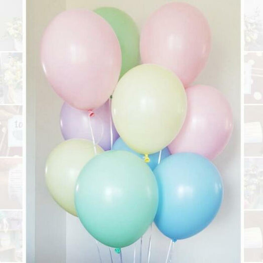 Pastel Latex Balloon Bunch – 10pcs