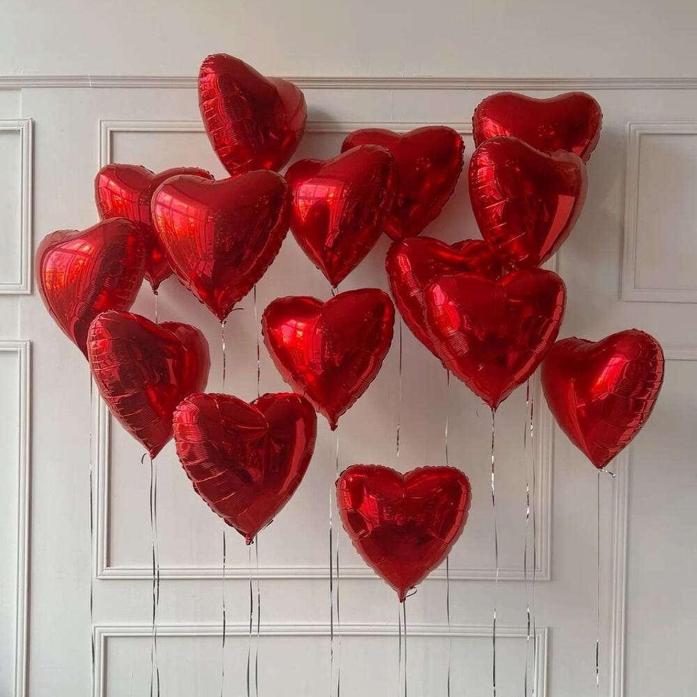 Red Foil Heart Balloons