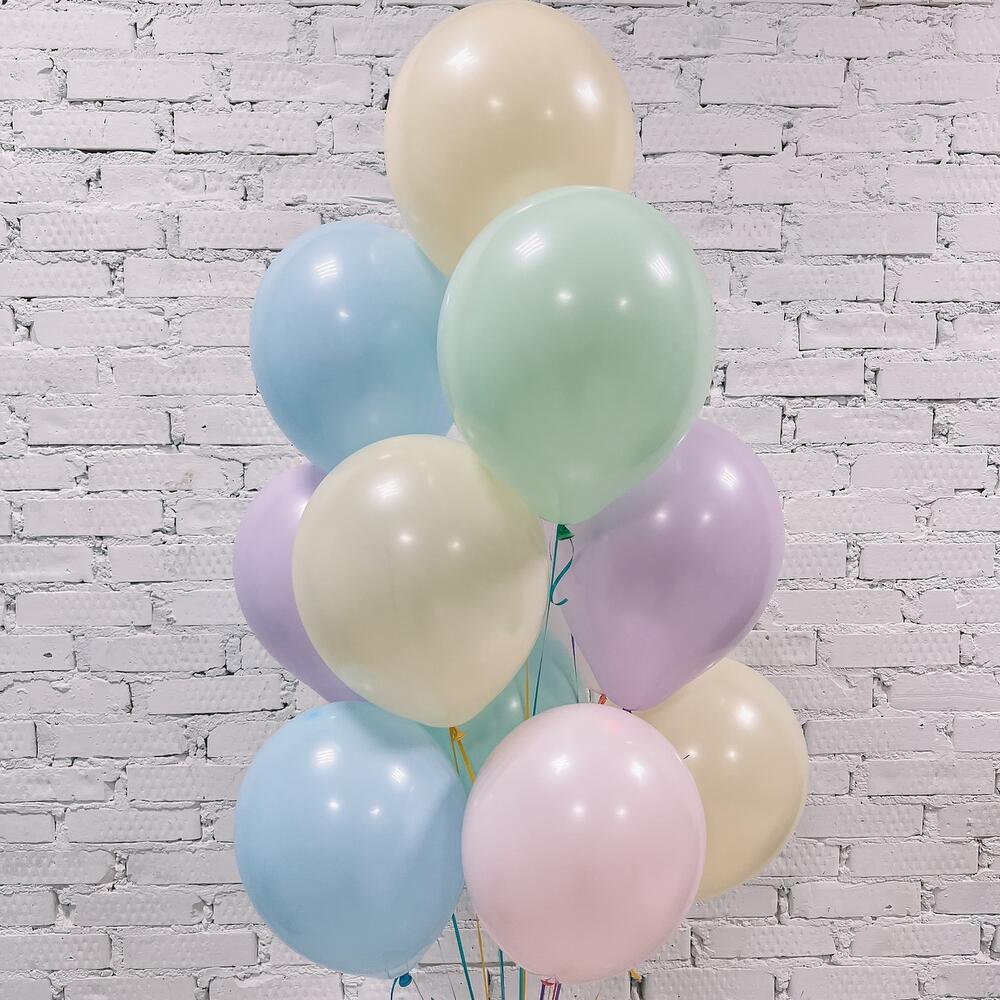 11 Delicate Macaroon Latex Balloons Fountain with Weight