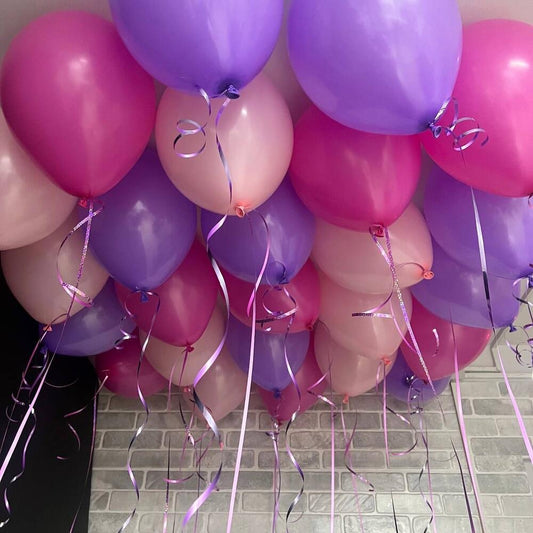 Purple, Pink & Fuchsia Ceiling Balloons