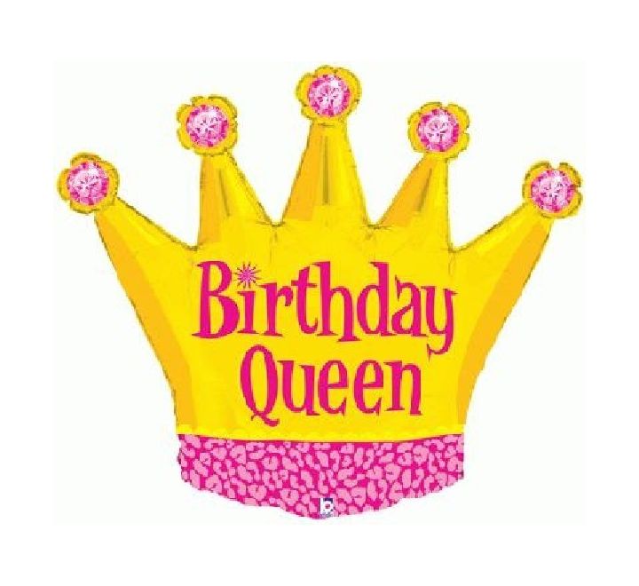 Birthday Queen S/Shape Foil Balloon