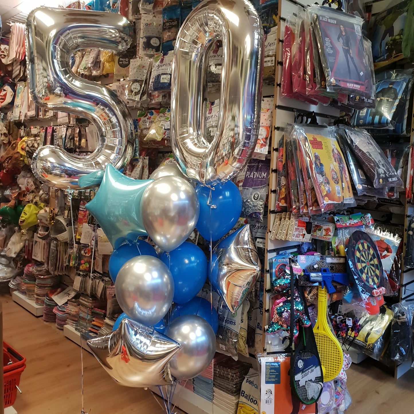 Number Foil 34" with Latex Balloons Bouquet