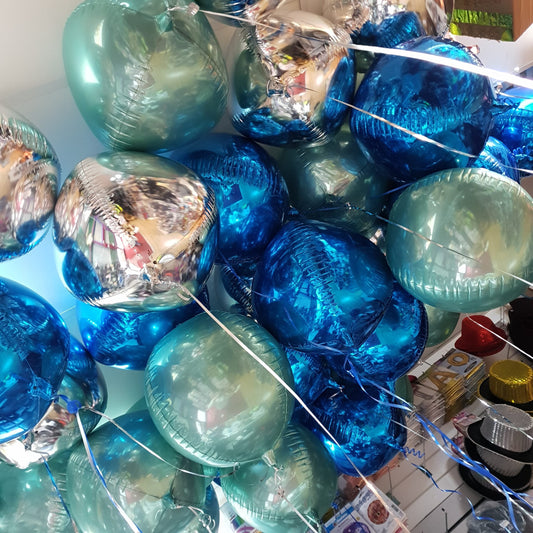 Aluminium Foil Ceiling Round Sphere Balloons