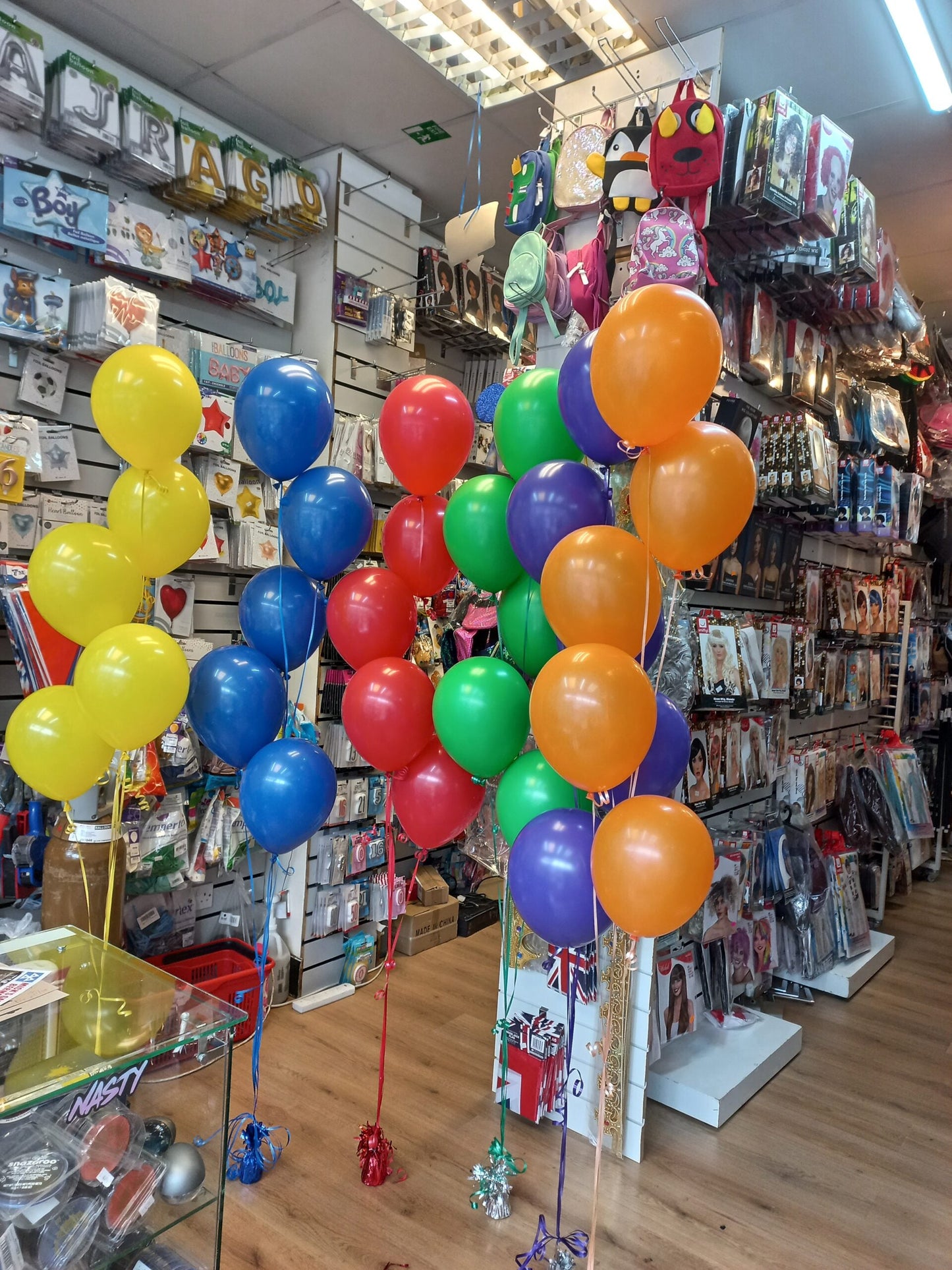 6* Latex Helium Birthday Balloons Bouquet