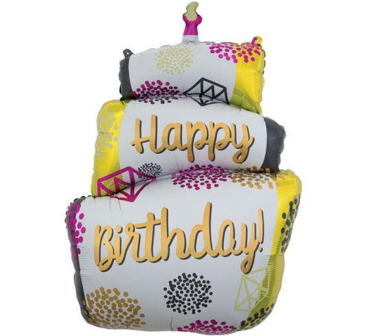 Birthday Cake Jumbo Foil Balloon