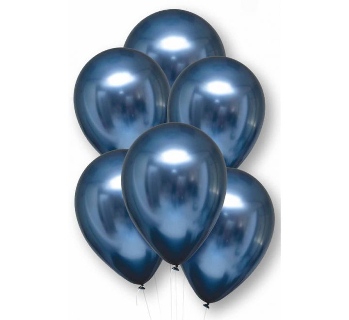 Chrome Azure 11" Latex Balloons (6PCS) without Helium