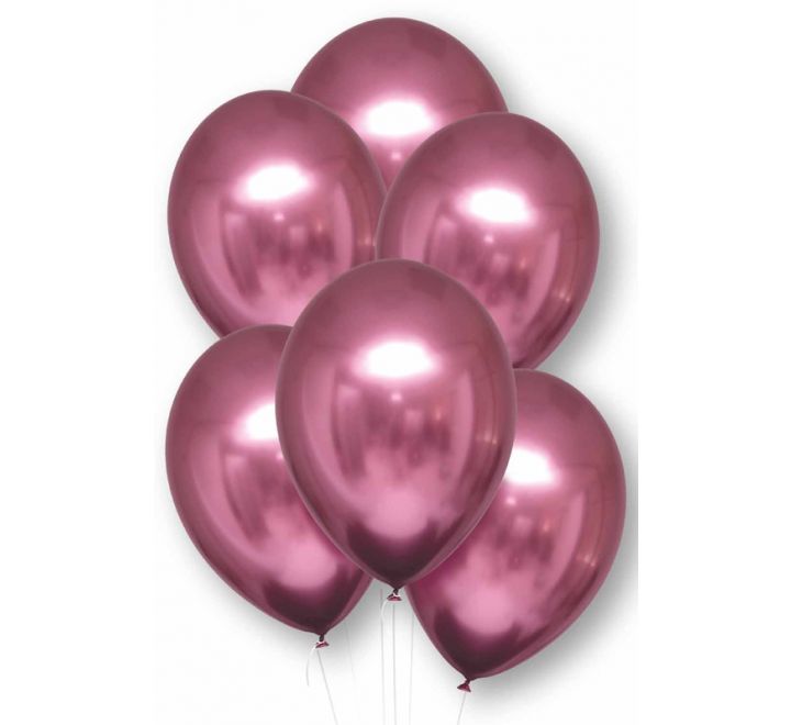 Chrome Flamingo 11" Latex Balloons (6PCS) without Helium