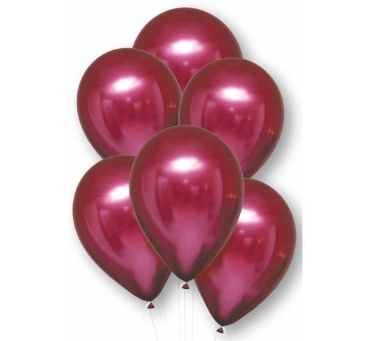 Chrome Pomegranite 11" Latex Balloons (6PCS) without Helium