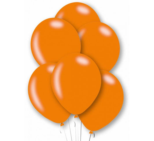 Metallic Orange 11" Latex Balloons (10PCS) without Helium